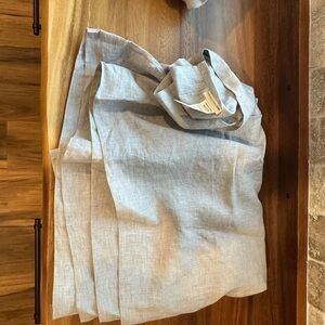 Pottery Barn Kids Light Blue Linen Fabric